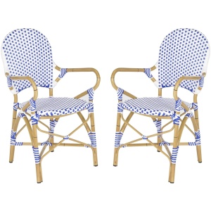 Dario Outdoor Stacking Arm Chair -Set of 2