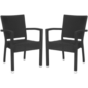 Darryl Outdoor Stacking Arm Chair - Set of 2