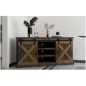 Farmhouse 66" Corner TV Console