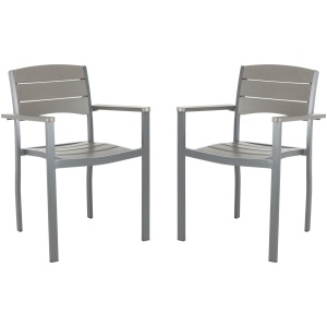 Serapis Outdoor Stackable Chair: Set of 2