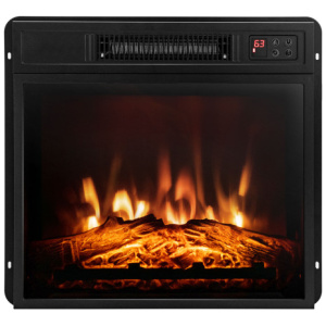 18 Inch Electric Fireplace Inserted with Adjustable LED Flame