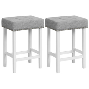 2 Pieces Counter Height Bar Stools with Sponge Padded Cushion-24.5 inches