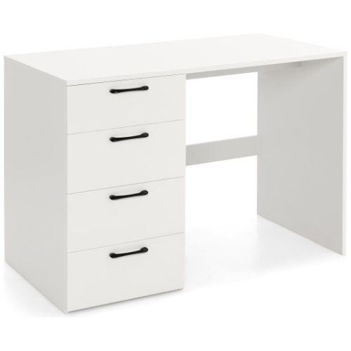 43.5 Inch Computer Desk with 4 Large Drawers-White