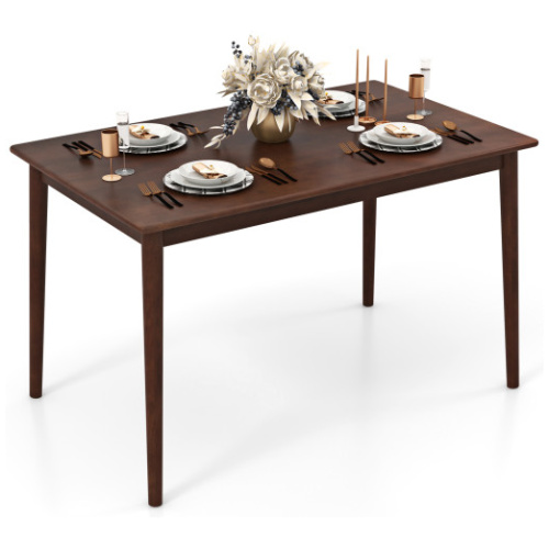 48 Inches Wooden Dining Table for 4 People-Brown