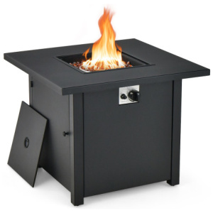 50, 000 BTU 32 Inch Square Propane Gas Fire Pit Table