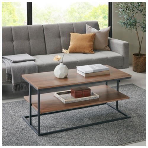 510 Design Monarch Coffee Table, Dark Coffee/Black