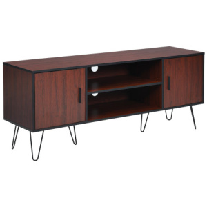 59 Inches Retro Wooden TV Stand for TVs up to 65 Inches-Brown