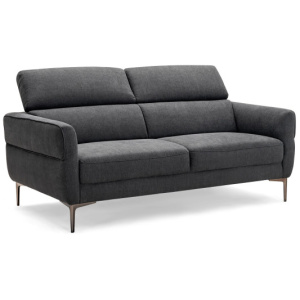 72.5 Inch Modern Fabric Loveseat Sofa Couch with Adjustable Headrest