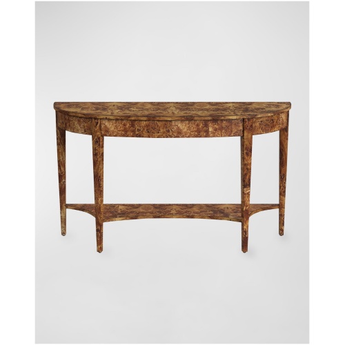 Acacia Burlwood Console Table