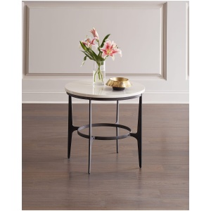 Avondale Round Metal End Table