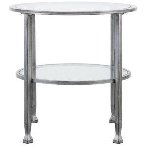 Bexley Metal/Glass Round End Table