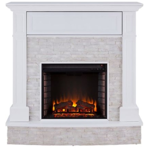 Bingham Faux Stone Media Fireplace