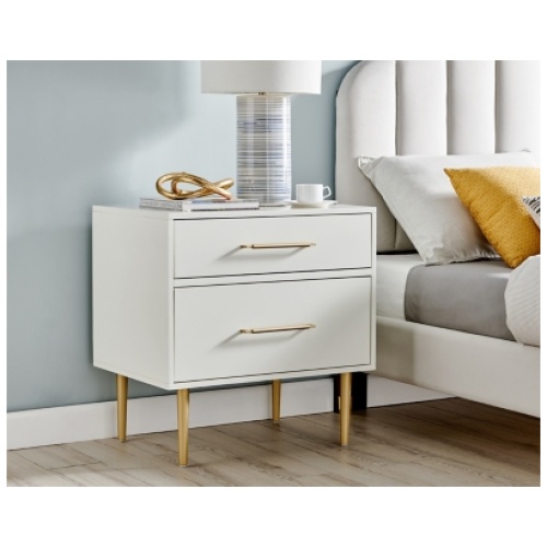 Blythe 2 Drawer Nightstand, White