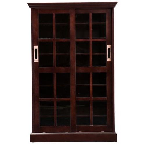 Clarke Sliding Door Windowpane Media Cabinet