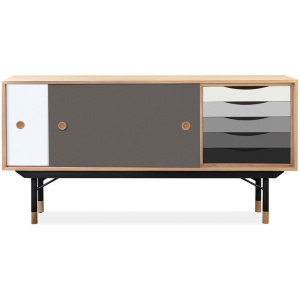 Color Theory 69" Sideboard, Natural/Grey