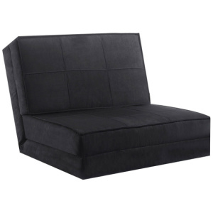 Convertible Lounger Folding Sofa Sleeper Bed-Black