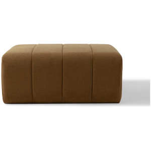 Cooper 36" Fabric Ottoman, Cumin