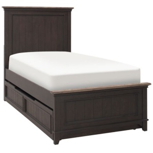 Dakota Twin Panel Bed w/ Trundle