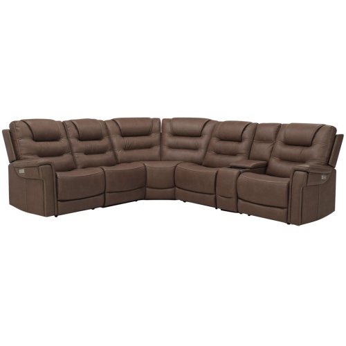 Danbury 6-pc. Power Sectional w/ Power Headrest and Lumbar Support