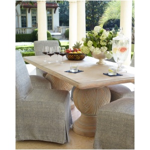 Double Pedestal Indoor/Outdoor Dining Table