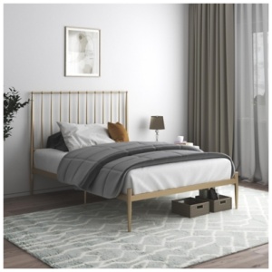 Dunston Metal Bed, Gold