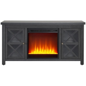 Eve TV Stand with Crystal Fireplace