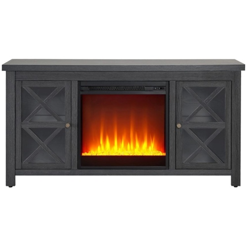 Eve TV Stand with Crystal Fireplace