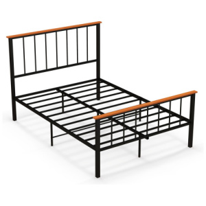 Full/Queen Bed Frame with Headboard and Footboard-Full Size