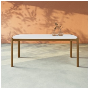 Gales Dining Table, Matte White