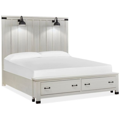 Harper Springs Panel Storage Bed with Lighting