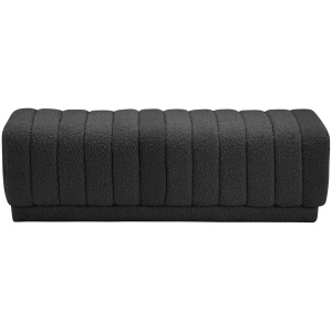 Heathrow Boucle Fabric Ottoman/Bench