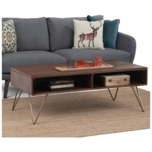 Hunter Coffee Table with Lift Top, Umber Brown