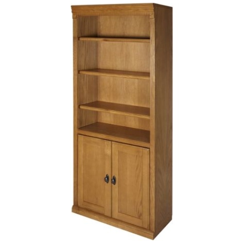 Huntington Oxford Wood Bookcase With Doors