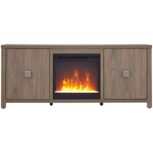 Juniper TV Stand with Crystal Fireplace