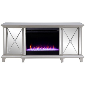 Kandel Mirrored Color Chg Fireplace Media Console