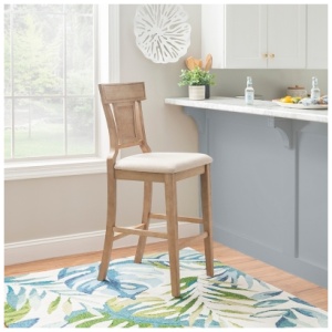 Lina Bar Stool , Gray Wash