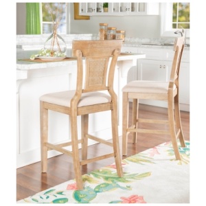 Lina Counter Height Bar Stool , Gray Wash