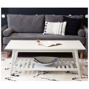 Linon Charlotte Coffee Table, White