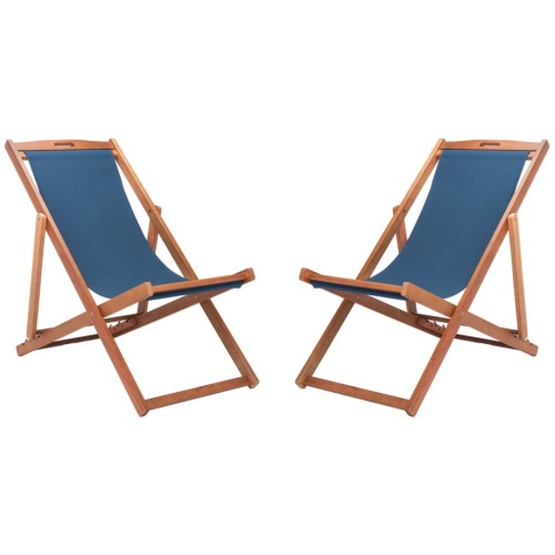 Loren Outdoor Sling Chair: Set of 2