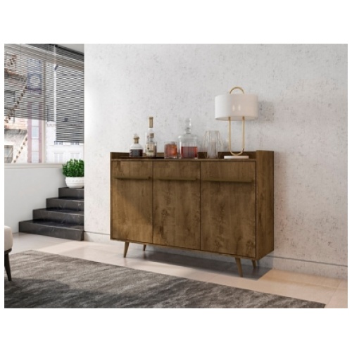 Manhattan Comfort Bradley Buffet Stand, Rustic Brown