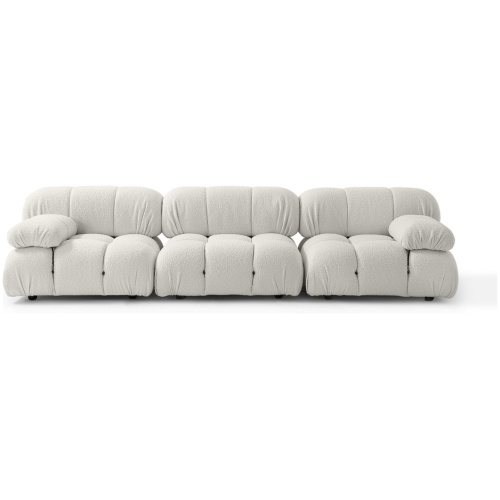 Mario Modular 115" Manarola 3-pc Sofa, Blanc Boucle