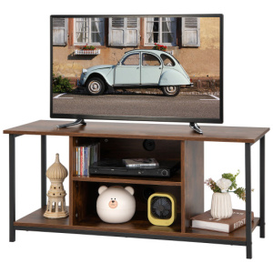 Mid-Century TV stand Media Console Table with Adjustable Shelf