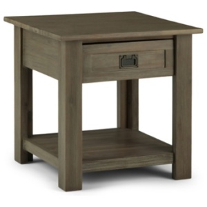 Monroe End Table, Distressed Gray