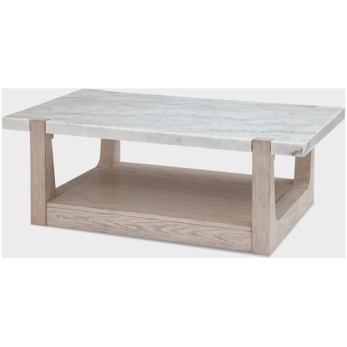 Nantucket Marble Top Coffee Table