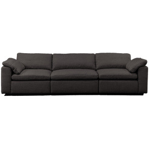 Nest Modular 120" Finch 3-pc Fabric Sofa Sectional, Dior Grey