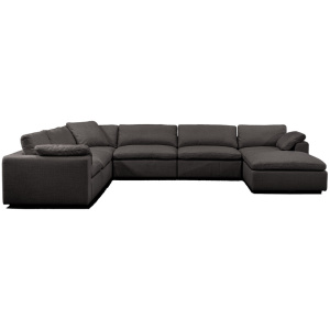 Nest Modular 159" Brant 7-pc Fabric Sofa Sectional, Dior Grey