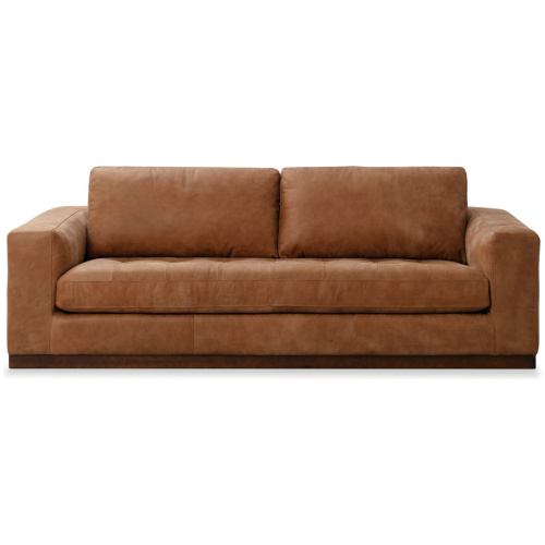 Newport 91" Leather Sofa, Cognac