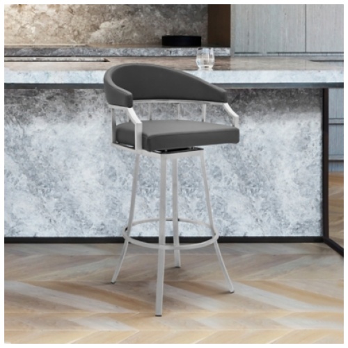 Palmdale Bar Stool, Gray