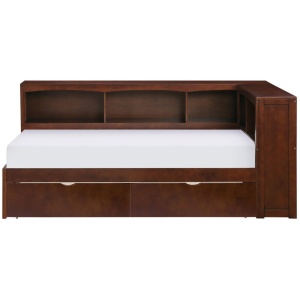 Shannon Bookcase W/ Underbed Drawer Storage Bed