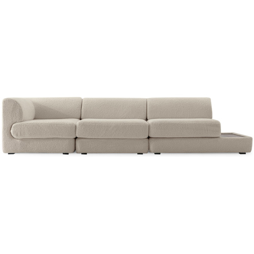 Shelter Modular 121" Gio 3-pc Left Arm Sofa, Sheep Skin